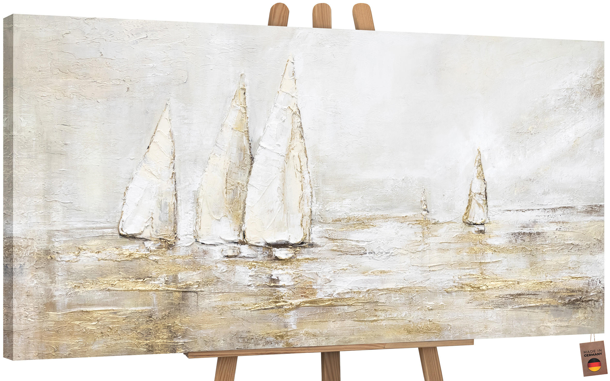 YS-art gallery Gemälde Braun 140x70 cm