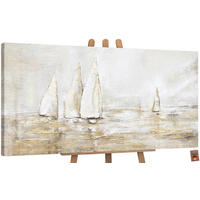 GEMÄLDE Sonnenblendung auf Keilrahmen 160x80 cm - Braun, Holz (160/80cm) - YS-art gallery