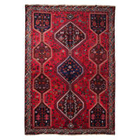 ORIENTTEPPICH handgeknüpft Gashgai Rot 286/201 cm Schurwolle - Rot, Textil (201/286cm) - Looma