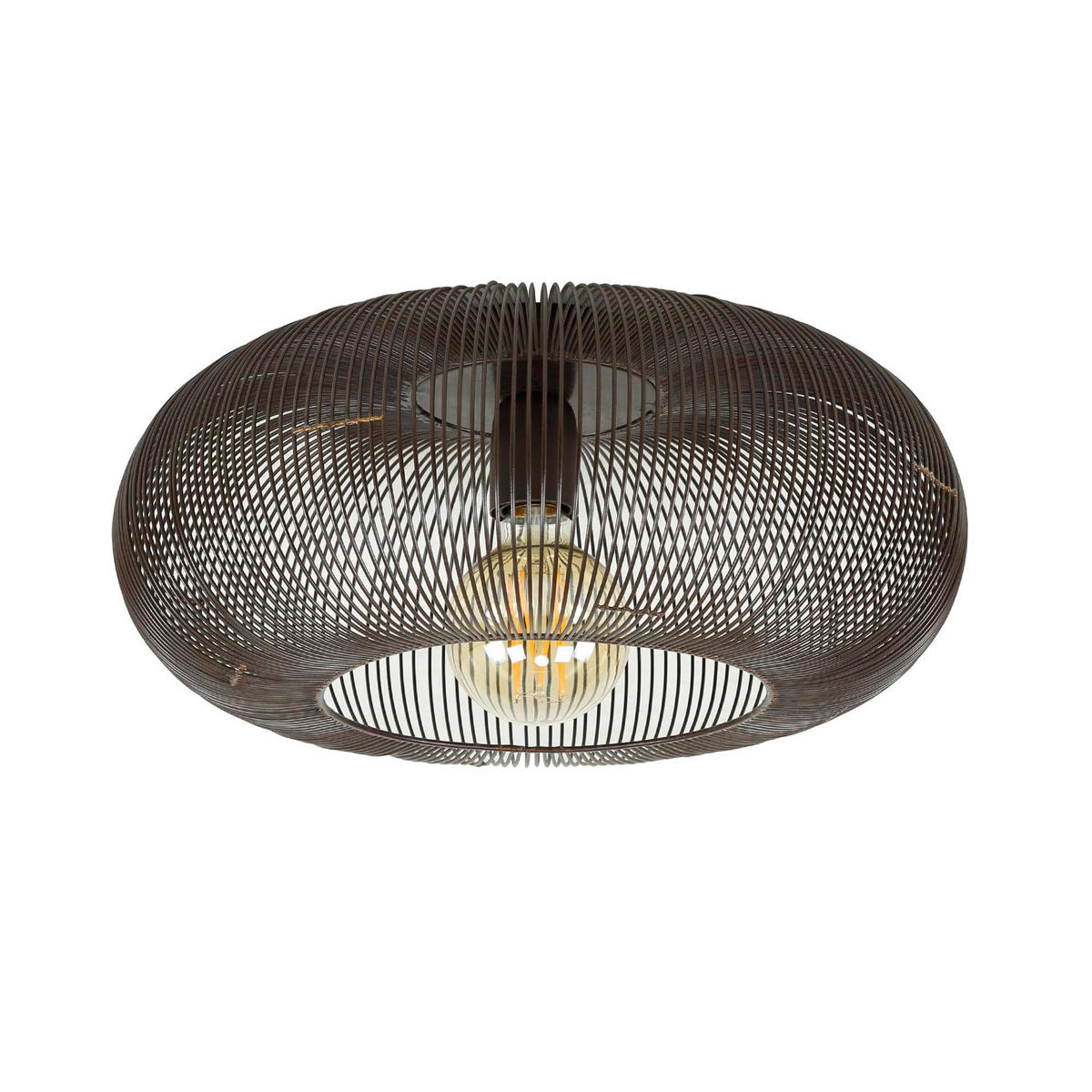 DECKENLEUCHTE Kupfergrau 43/43/20 cm - Grau, Metall (43/43/20cm) - Hoyz Collection