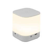 STOLNÍ lampa Abels LED 9,8/9,8/11,5 cm - bílá, plast (9.8/9.8/11.5cm) - Nettlife