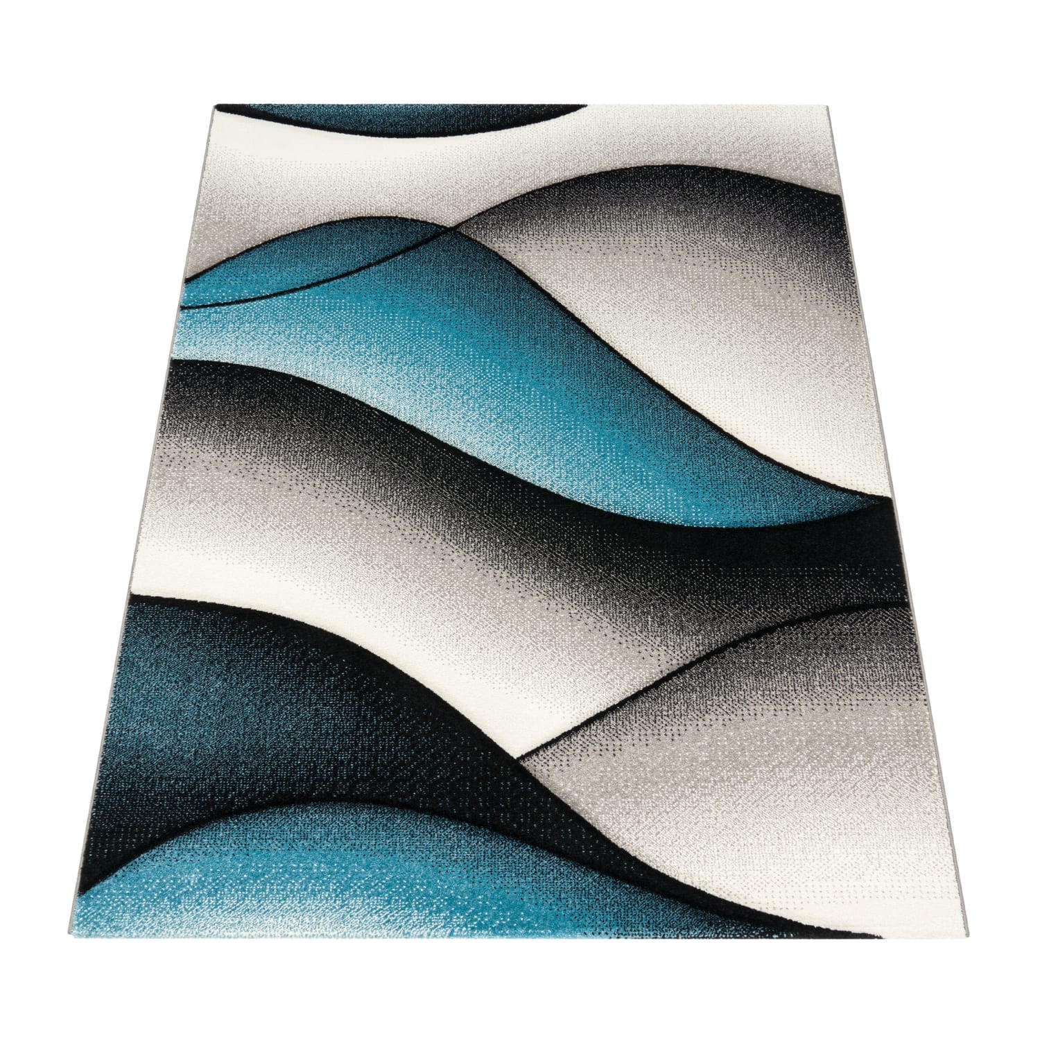 Paco Home Kurzflorteppich Türkis 60x110 cm
