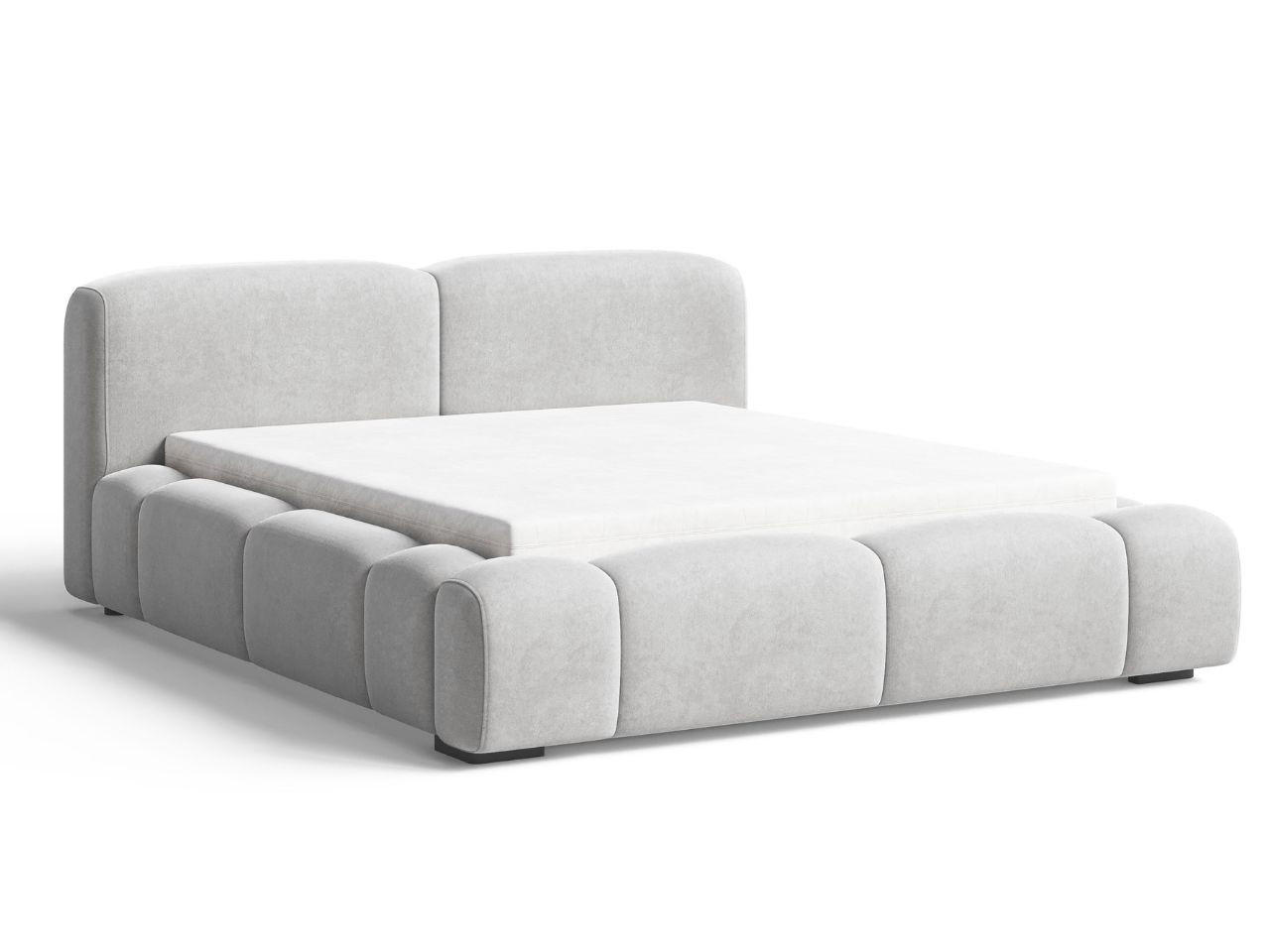 POLSTERBETT Aubi 180x200 Grau - Grau, Textil (180/200cm) - Graingold