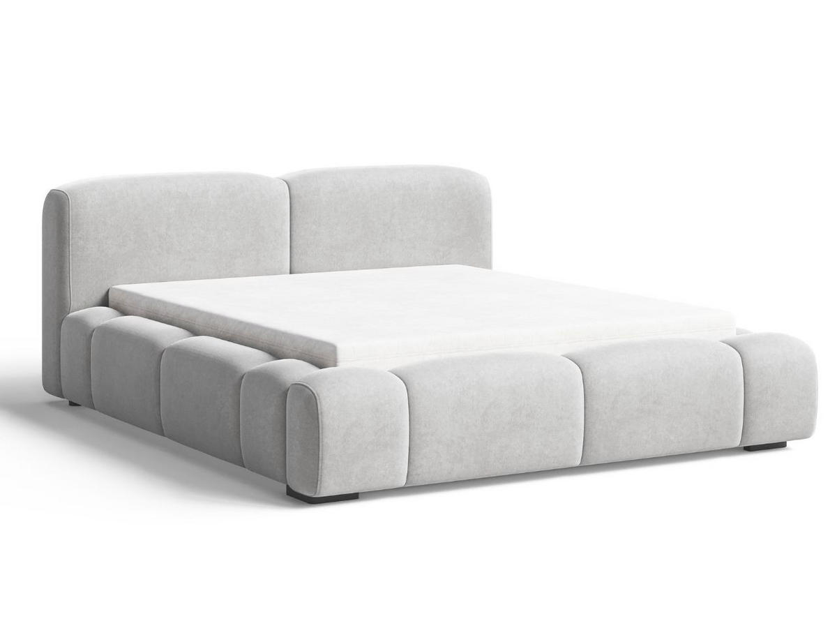 POLSTERBETT Aubi 180x200 Grau - Grau, Textil (180/200cm) - Graingold