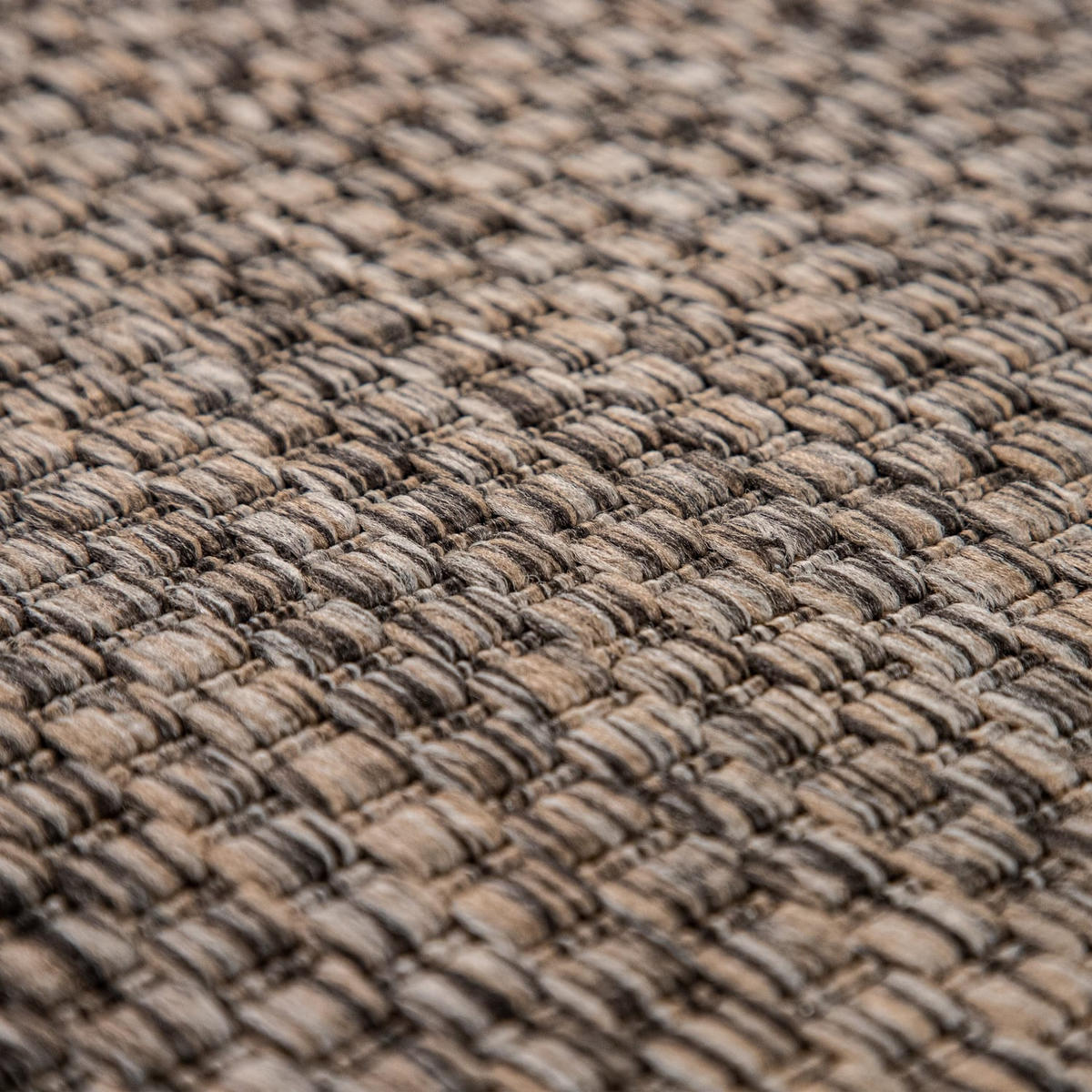 OUTDOORTEPPICH 80/80 cm Venedig 165 - Taupe, Kunststoff (80/80cm) - Paco Home