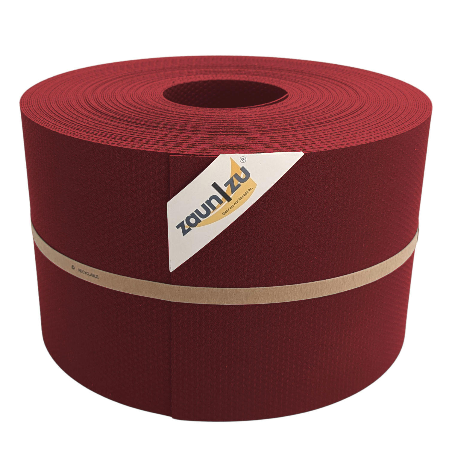 SICHTSCHUTZSTREIFEN DELUX-P Sichtschutzrolle Wabenstruktur Bordeauxrot 50m - Bordeaux, Kunststoff (5000/19cm) - ZAUN|ZU
