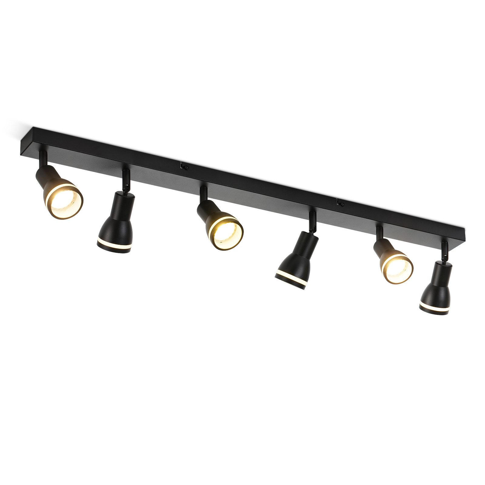 DECKENLEUCHTE Ekstase 83/5/15.7cm - Schwarz, Metall (83/5/15.7cm) - ZMH