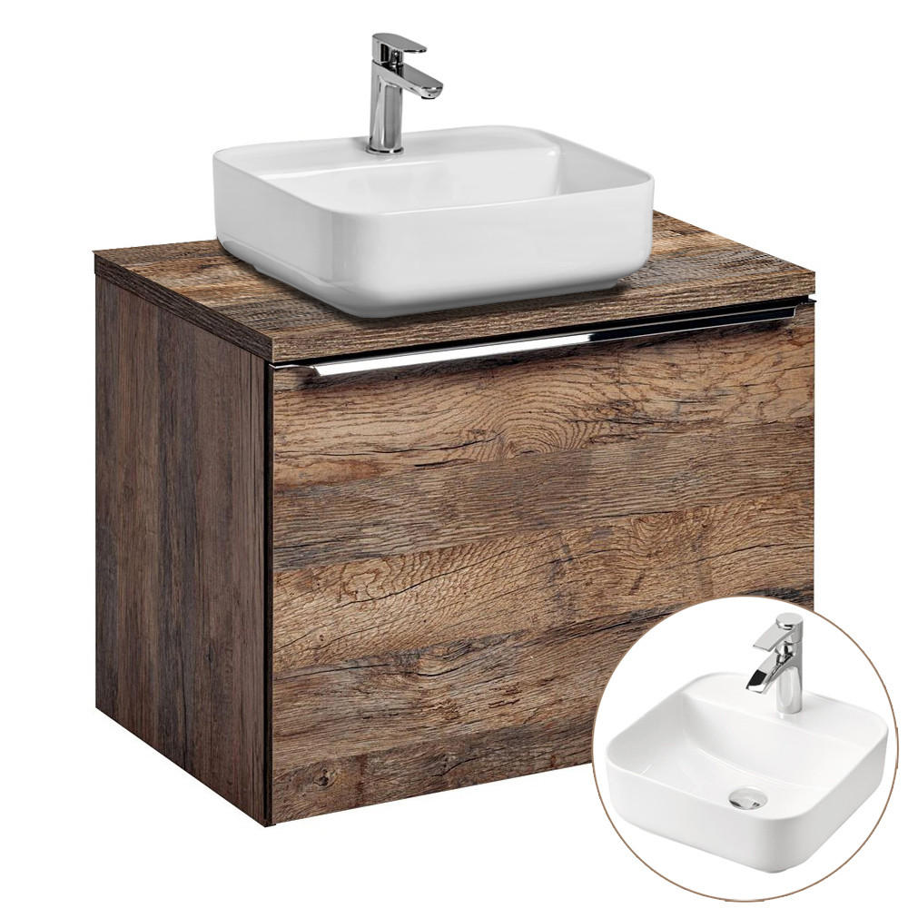 Lomado Badmöbel-Set Braun 60x63x46 cm