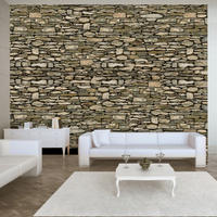 VLIESTAPETE Braun 200/140 cm - Schwarz/Braun, Textil (200/1cm) - KUNSTLOFT