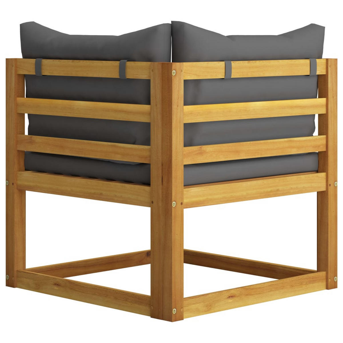 GARTENSET Refvik 3-teilig - Grau, Holzwerkstoff - Nettlife