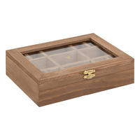 SCHMUCKKASTEN Holz Floral 20,5/5,3/15 cm - Braun, Holzwerkstoff (5.3/15/20.5cm) - Atmosphera Createur d´interieur