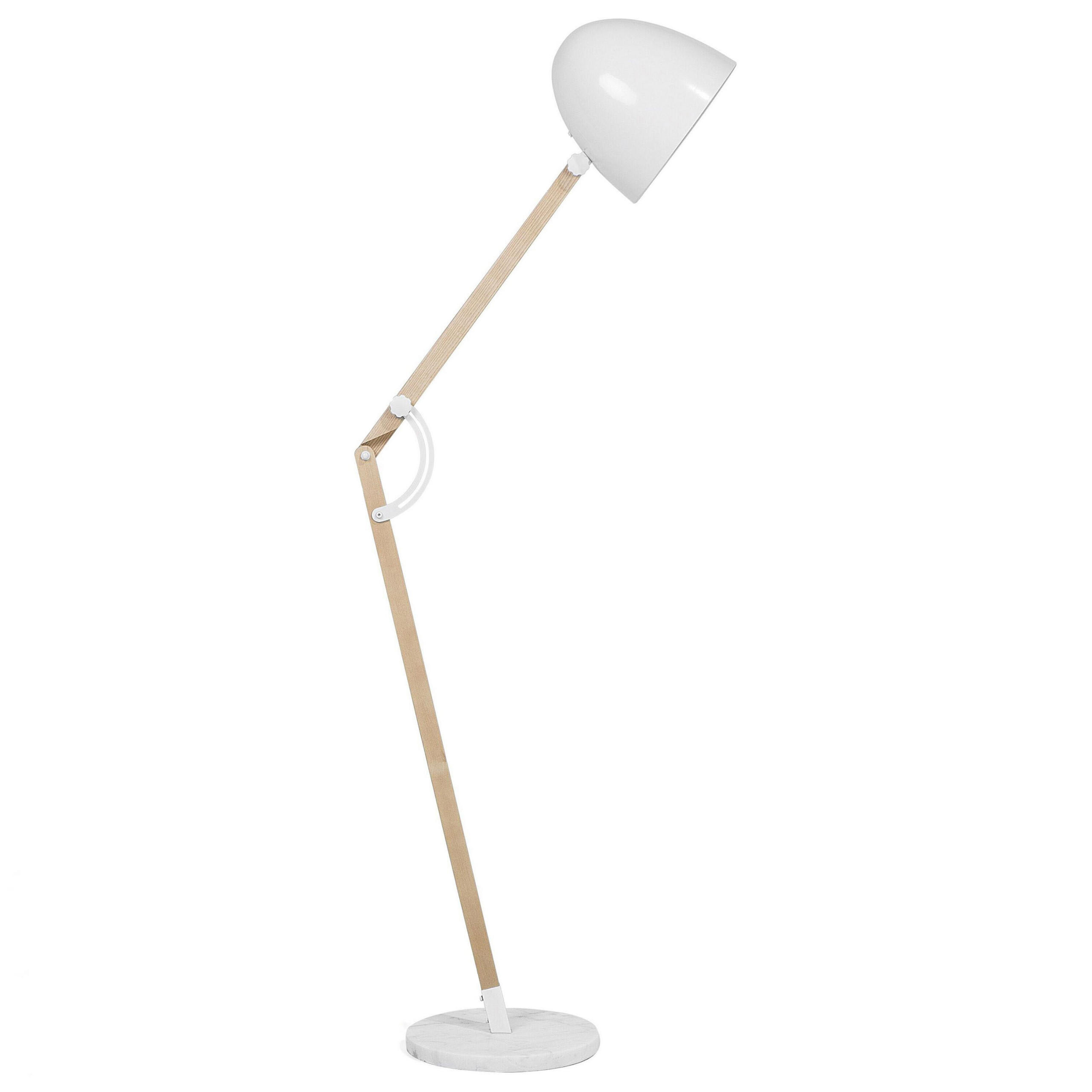 STEHLAMPE Hetton 35/35/175 cm - Weiß, Holz (35/35/175cm) - Beliani
