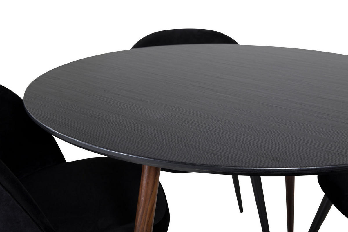 TISCHGRUPPE Schwarz - Schwarz, Holzwerkstoff (100/75/100cm) - ebuy24