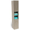 BADSCHRANK EX3 mit 2 Türen Sonoma Eiche 30/30/170 cm - Sonoma Eiche, Holzwerkstoff (30/170/30cm) - Matkam Möbel