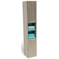 BADSCHRANK EX3 mit 2 Türen Sonoma Eiche 30/30/170 cm - Sonoma Eiche, Holzwerkstoff (30/170/30cm) - Matkam Möbel