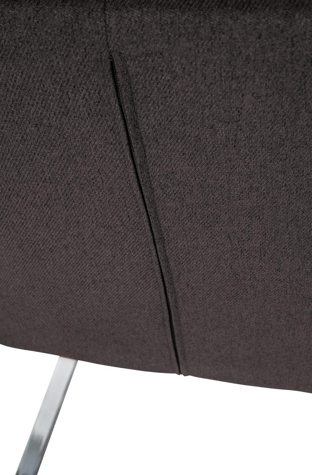 STUHL Pukki Stoff schwarz - Schwarz, Metall (57/87/58cm) - TPFLiving