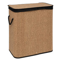 WÄSCHEKORB Luxe 100 l 52/32/63 cm - Schwarz, Naturmaterialien (32/63/52cm) - 5five Simply Smart