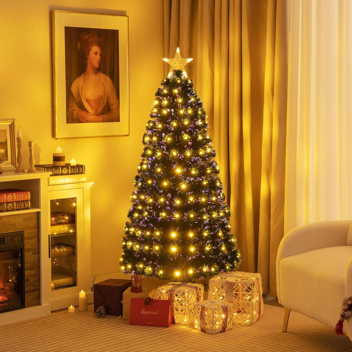 WEIHNACHTSBAUM Grün - Grün, Kunststoff (150cm) - COSTWAY