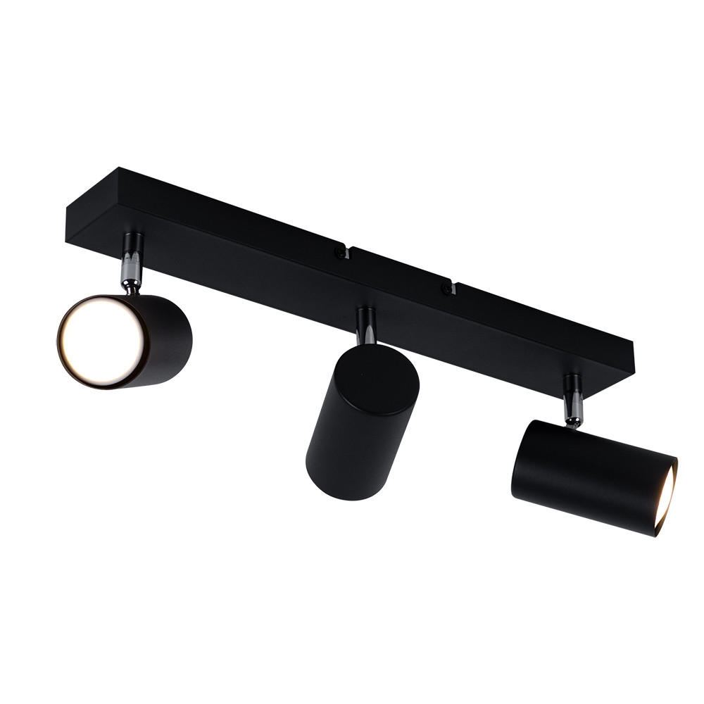 LED DECKENLEUCHTE Robby Metall Schwarz - Schwarz, Metall (41/6/12cm) - Globo Lighting