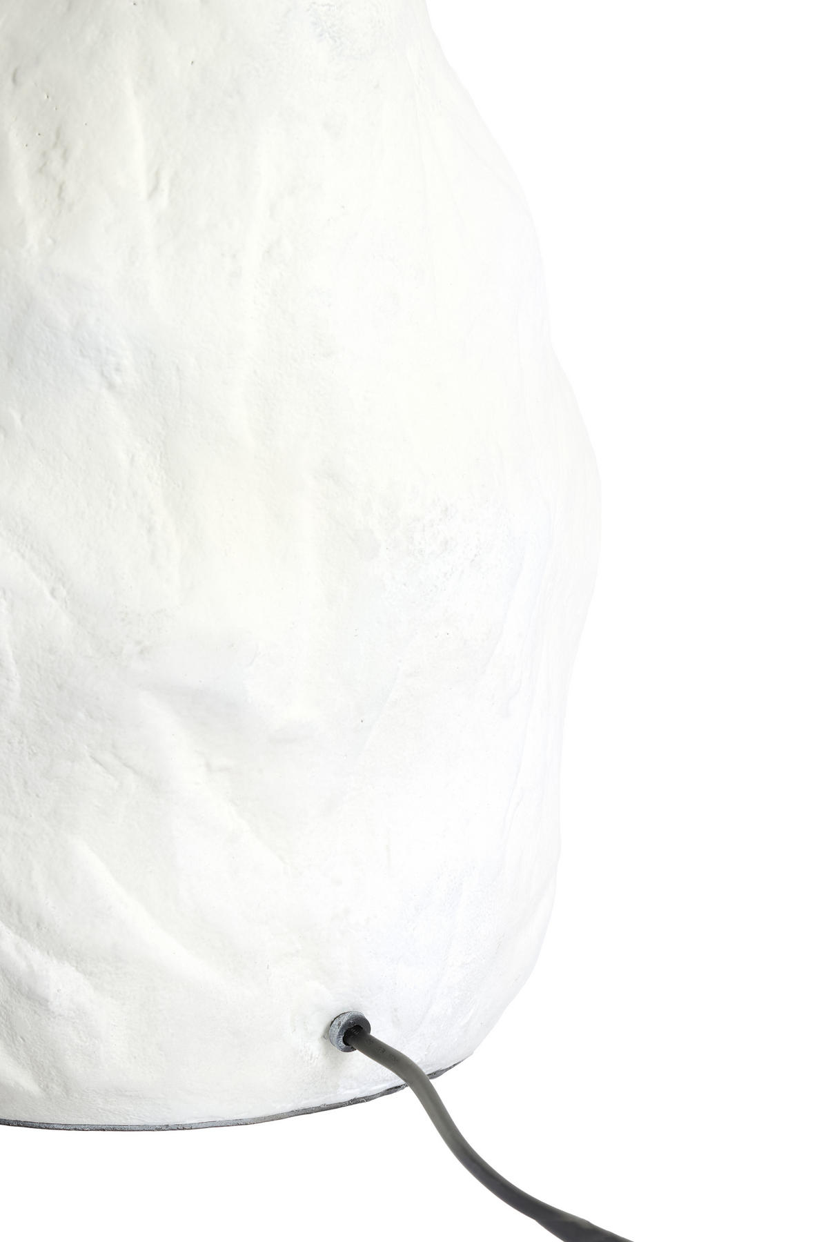 LAMPENSOCKEL Mavelle Weiß 25/20/36 cm - Weiß, Metall (25/20/36cm) - Light & Living