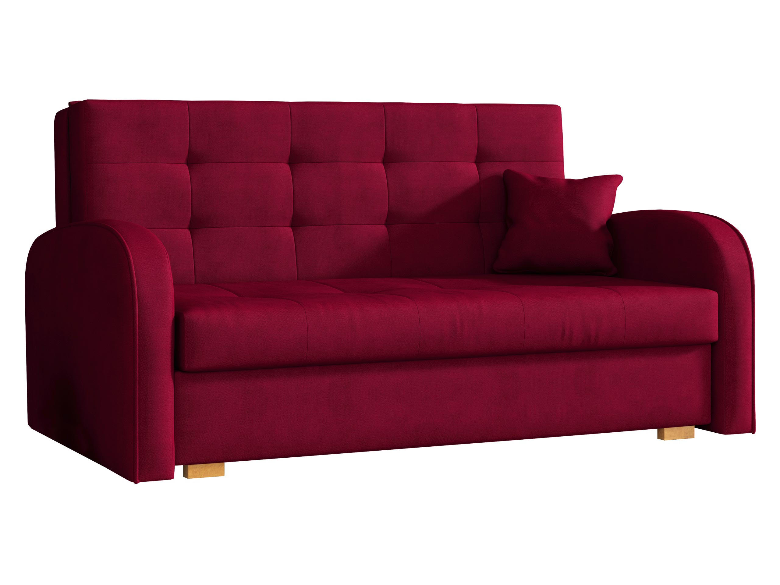 SCHLAFSOFA Viva Gold III - Rot/Braun, Holz/Textil (153/85/98cm) - MIRJAN24
