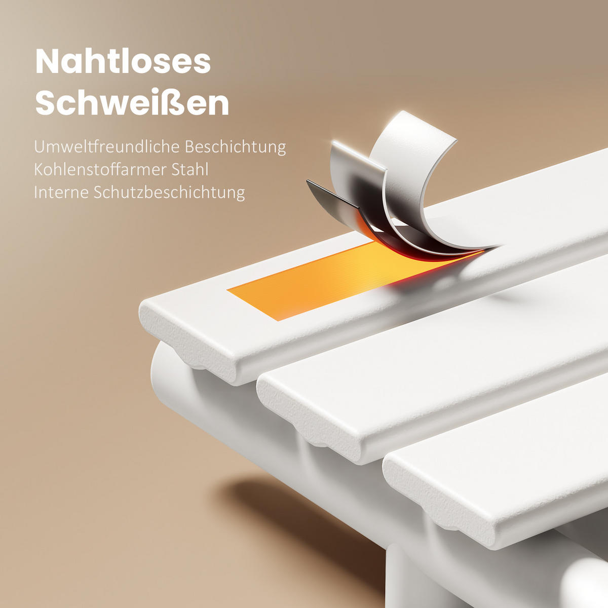 HEIZKÖRPER Elektrisch WLAN Thermostat Weiß 132/60 cm - Weiß, Metall (50/132/5.9cm) - EMKE