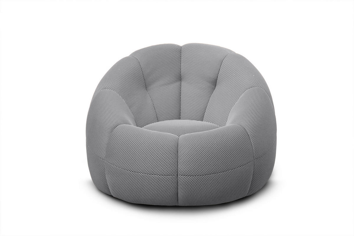 SESSEL FIGO, grau - Grau, Holzwerkstoff/Textil (104/83/104cm) - Courtois Laville