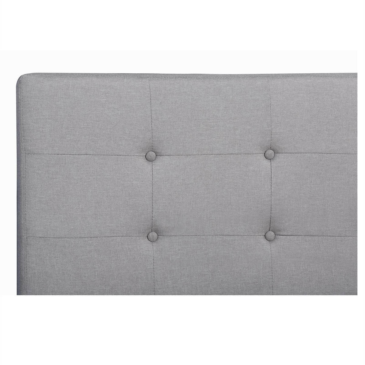 POLSTERBETT ADELE 140X200 CM - Grau, Textil (140/200cm) - CARO-Möbel