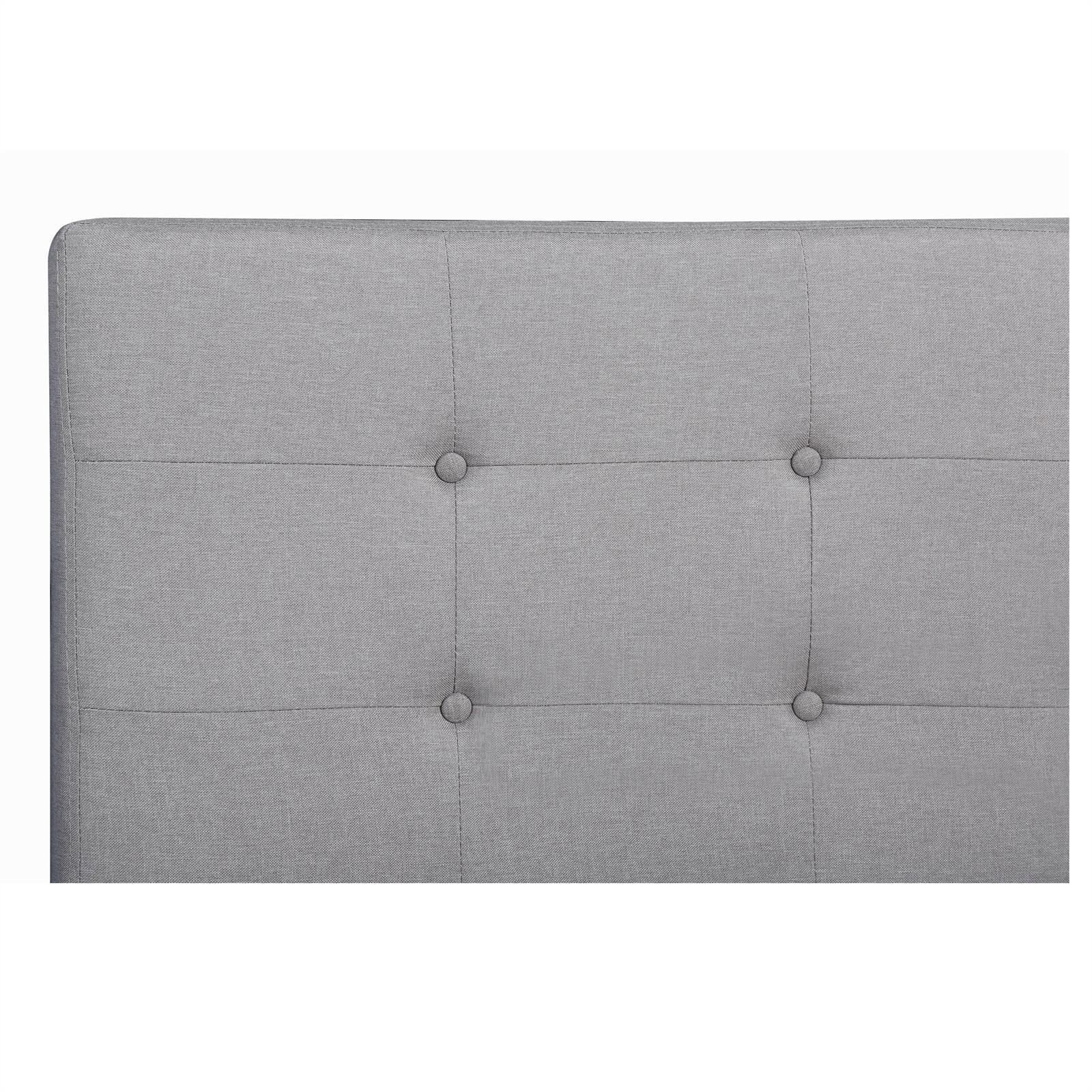 Thumbnail - CARO-Möbel Polsterbett, Grau, Textil, Vintage, 140x200 cm, Schlafzimmer, Betten, Polsterbetten