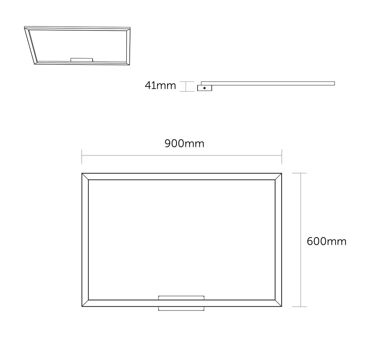 LED-DECKENLEUCHTE - Schwarz, Metall (60/90/100cm) - Lumicom