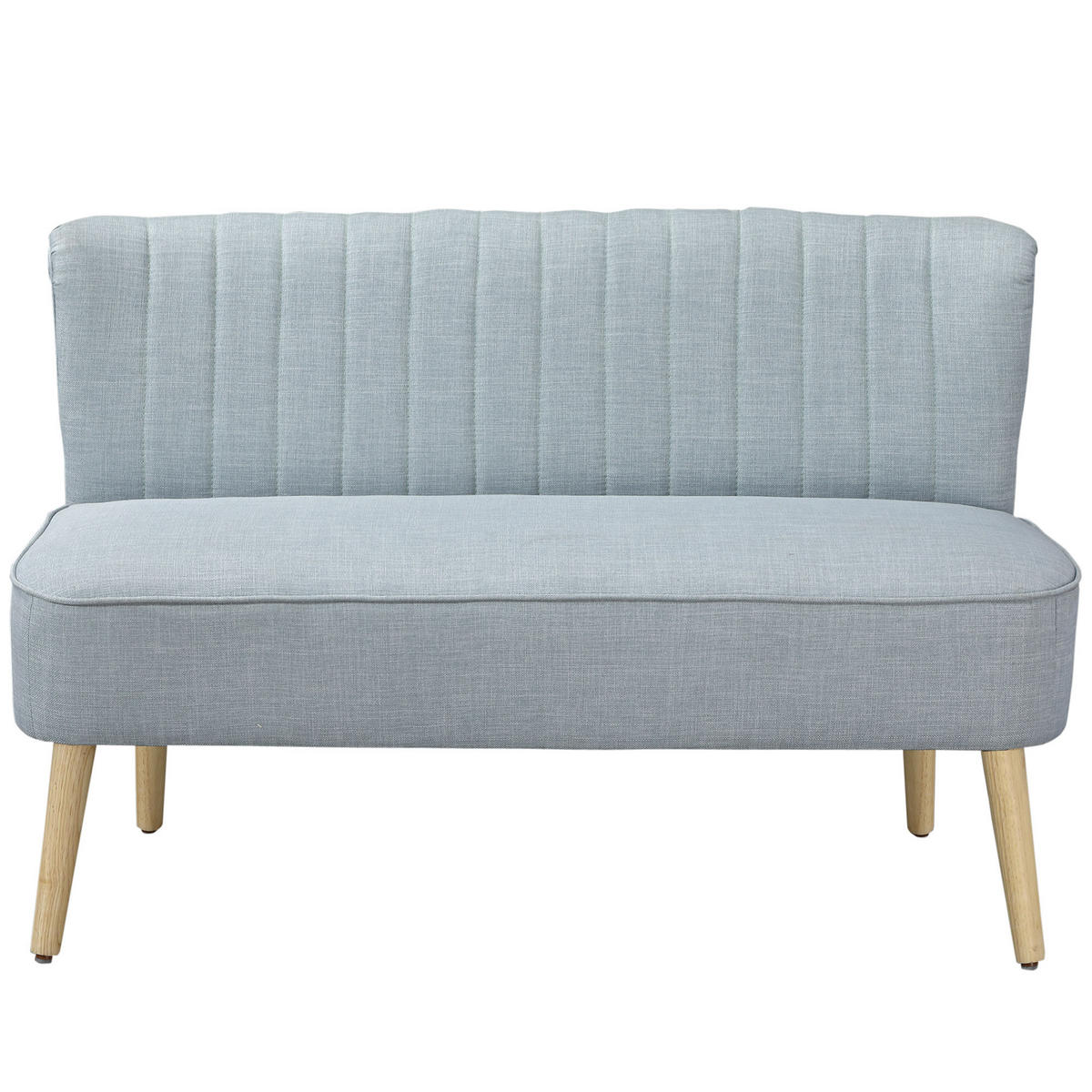 SOFA 2-Sitzer, Holz, Stoff, Grün - Grün, Holz (56.5/77/117cm) - HOMCOM