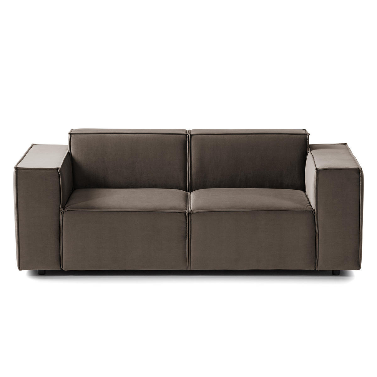 2-SITZER SOFA - Taupe, Textil (189/70/96cm) - home24