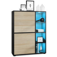 HIGHBOARD Cuba Türen in Eiche sägerau - Eiche San Remo, Holzwerkstoff (79/105.5/35.5cm) - Vladon