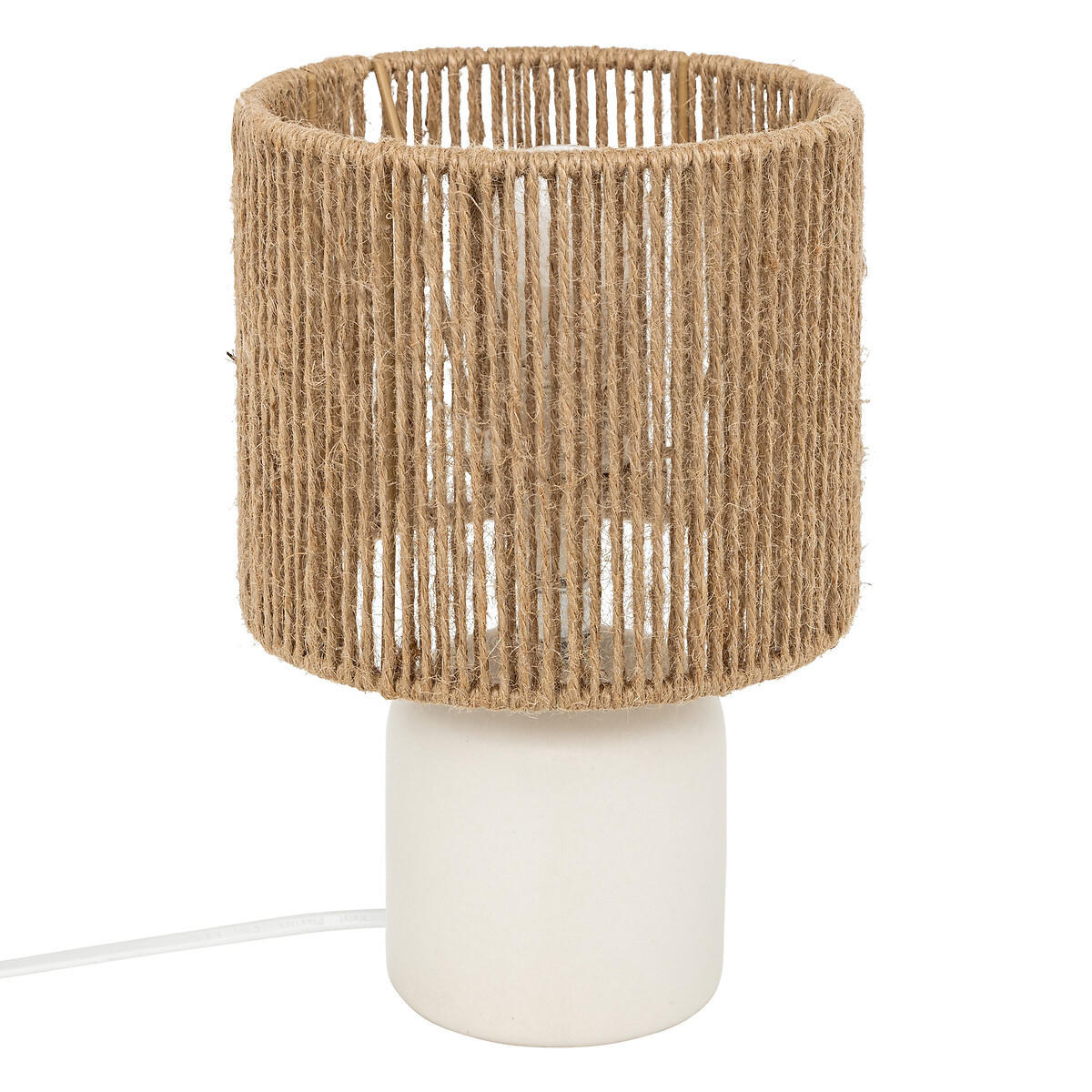 TISCHLAMPE Koby 24 cm - Weiß, Keramik (16/16/24cm) - Atmosphera Createur d´interieur