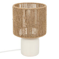 TISCHLAMPE Koby 24 cm - Weiß, Keramik (16/16/24cm) - Atmosphera Createur d´interieur