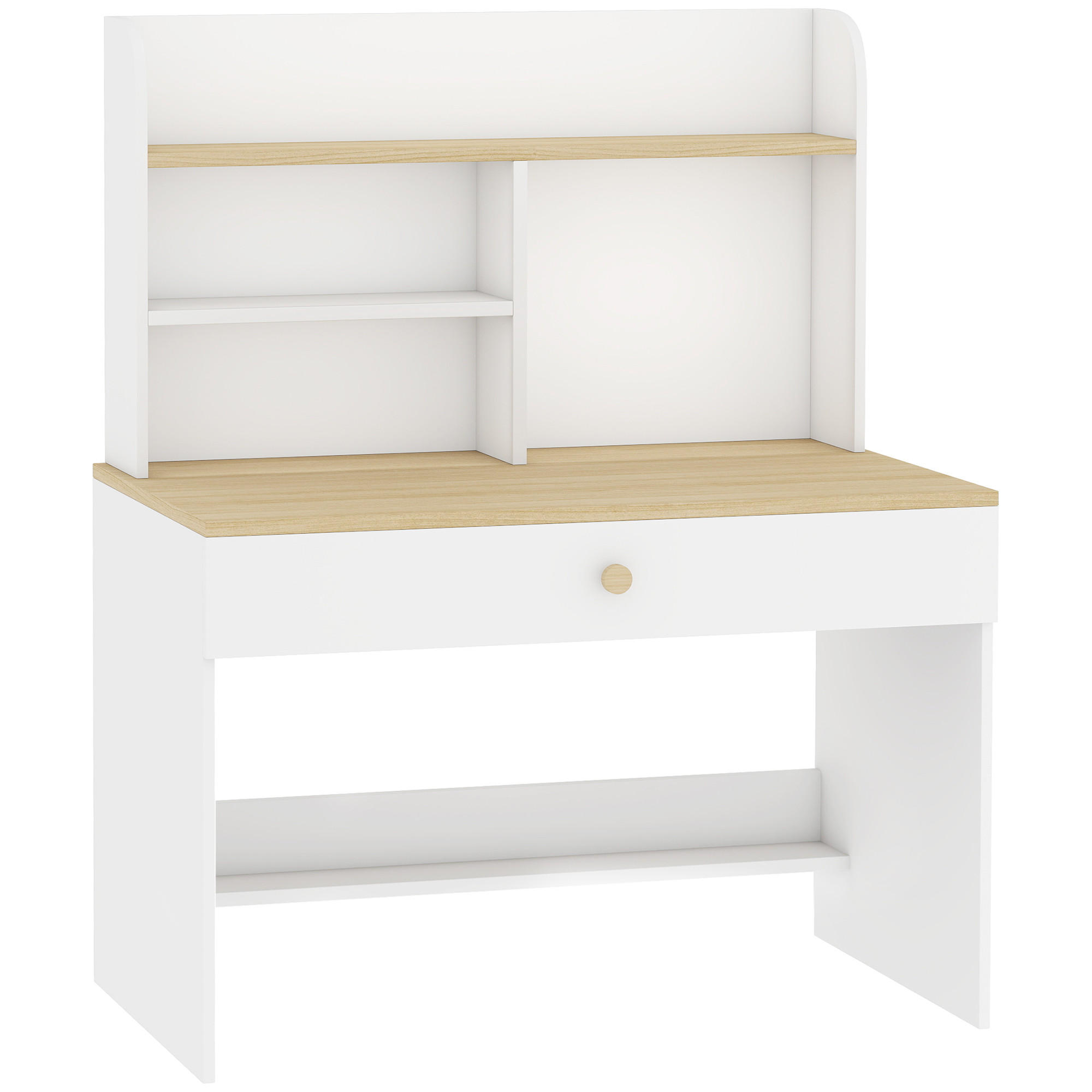 KINDERSCHREIBTISCH Spanplatte MDF Weiß - Weiß, Holzwerkstoff (50/100/80cm) - AIYAPLAY