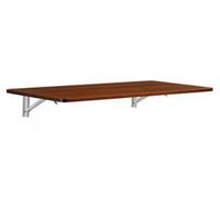 WANDKLAPPTISCH aus MDF in Walnussoptik – platzsparend und hochklappbar - Walnussfarben, Holzwerkstoff (56/18.5/114cm) - BEAOK
