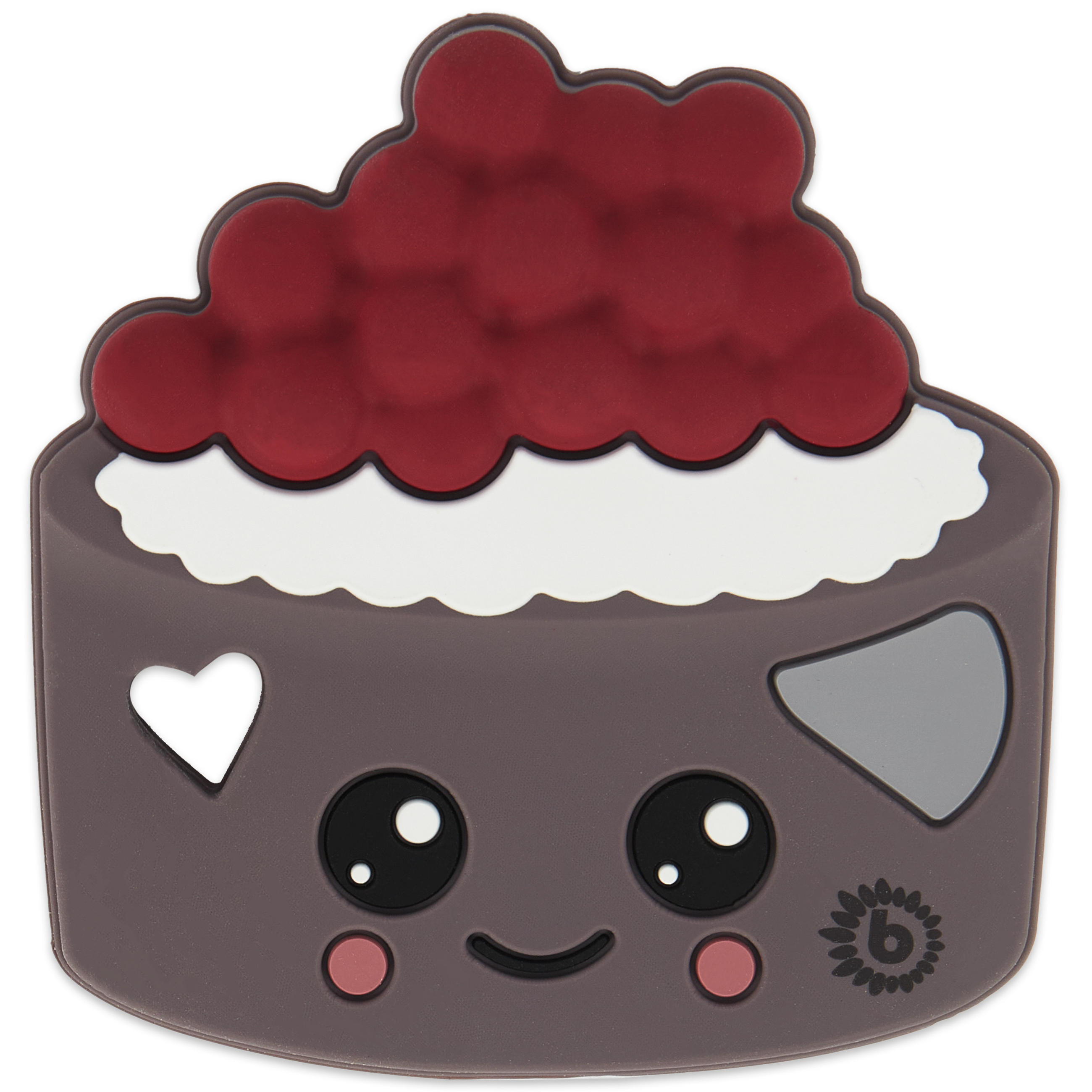 BEISSRING Silikon Torte - ab Geburt - Dunkelrot, Kunststoff (8/8cm) - Bieco Spielwaren