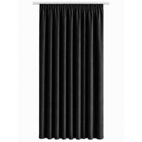 VORHANG Kräuselband Samt 140/145 cm schwarz - Schwarz, Textil (140/145cm) - TiborTex