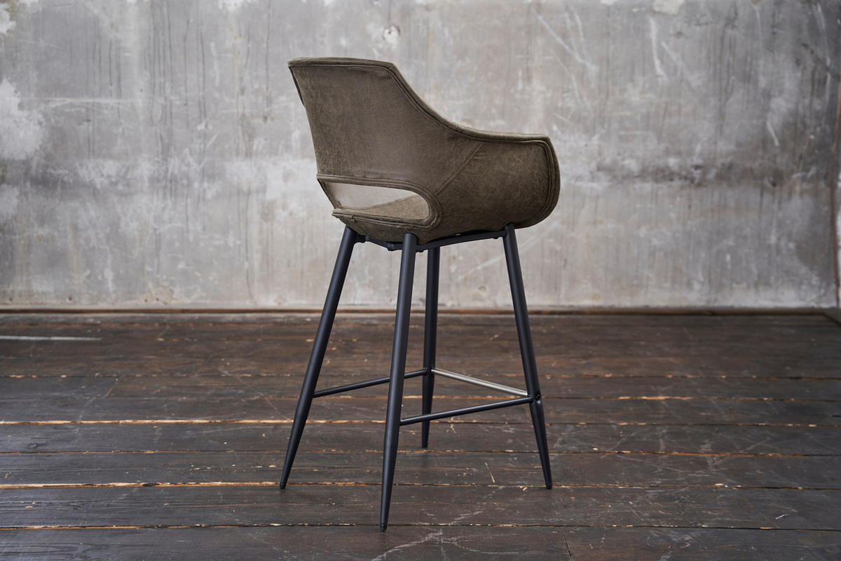 THEKENHOCKER ZAJA Grün Microfaser - Grün, Textil (57/103/59cm) - KAWOLA