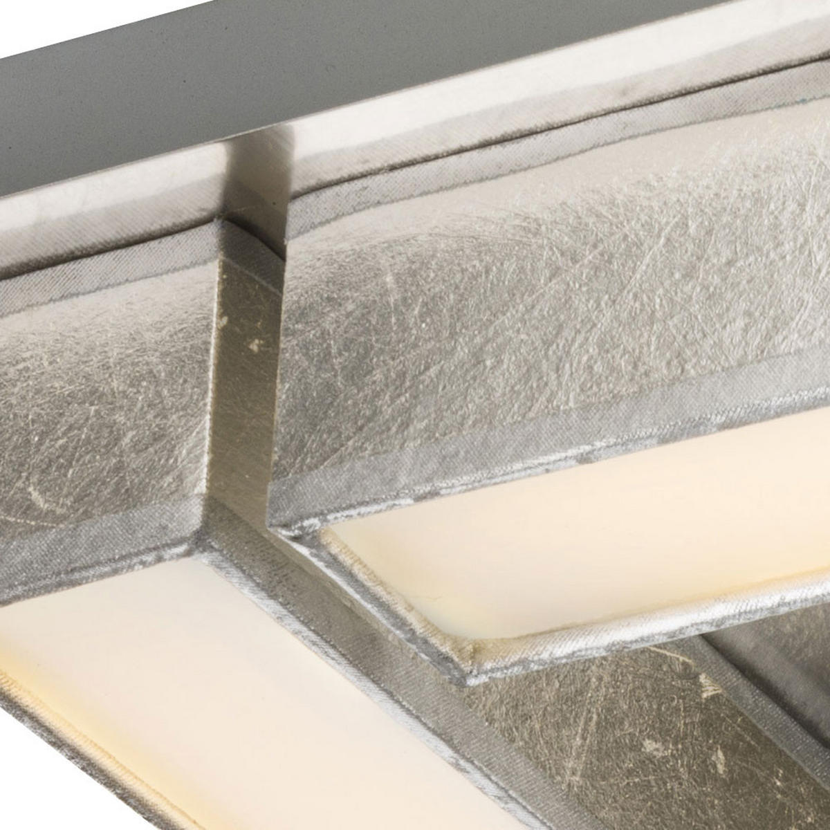 LED DECKENLEUCHTE AMY I Metall Silber - Silberfarben, Metall (30/30/8.5cm) - Globo Lighting