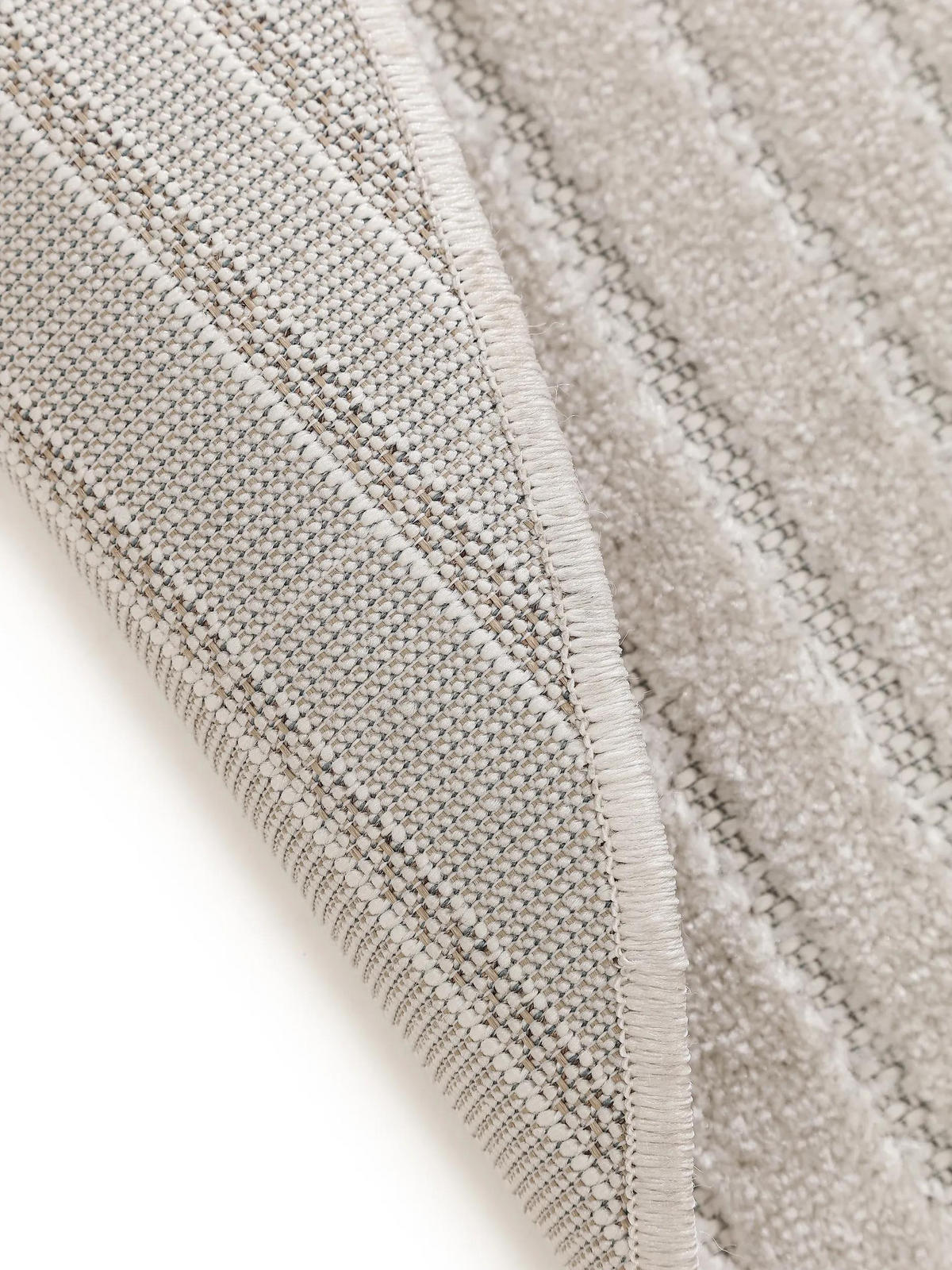 VNITŘNÍ a venkovní kulatý koberec Mars Krémová ø 160 cm - krémová, textil/přírodní materiály (160/160cm) - benuta Pop