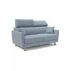 SCHLAFSOFA Francy - Pastellblau, Metall (180/92/97cm) - Divani.store
