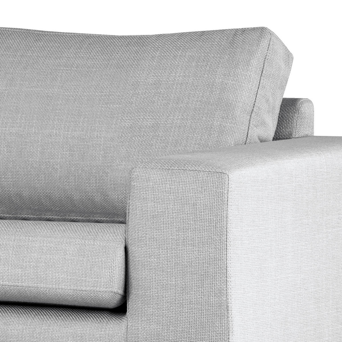 SESSEL - Buchefarben/Hellgrau, Buchenholz/Textil (122/81/88cm) - home24