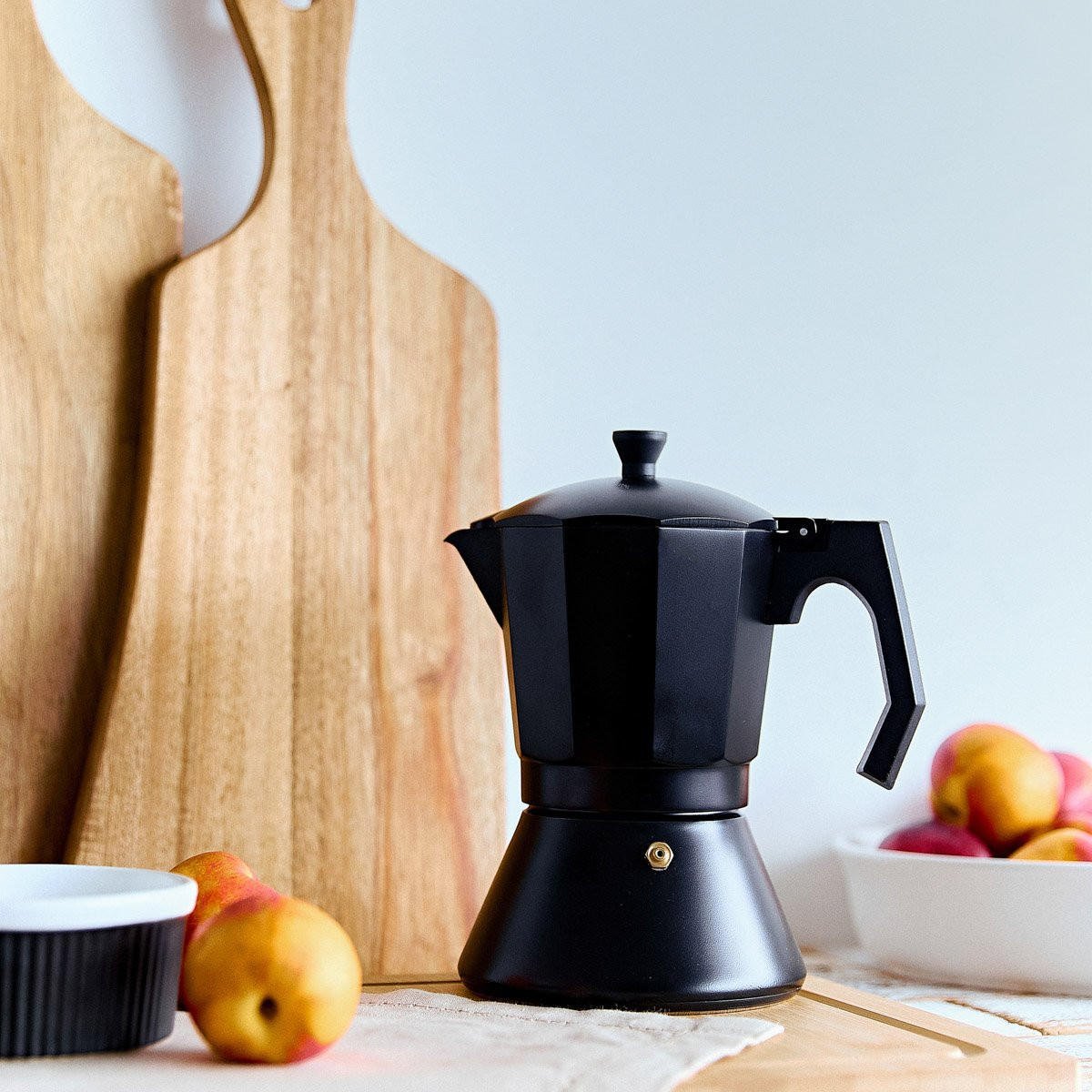 KAFFEEMASCHINE Mia Mokka schwarz 15/26 cm - Schwarz, Metall (15/19/26cm) - Homla