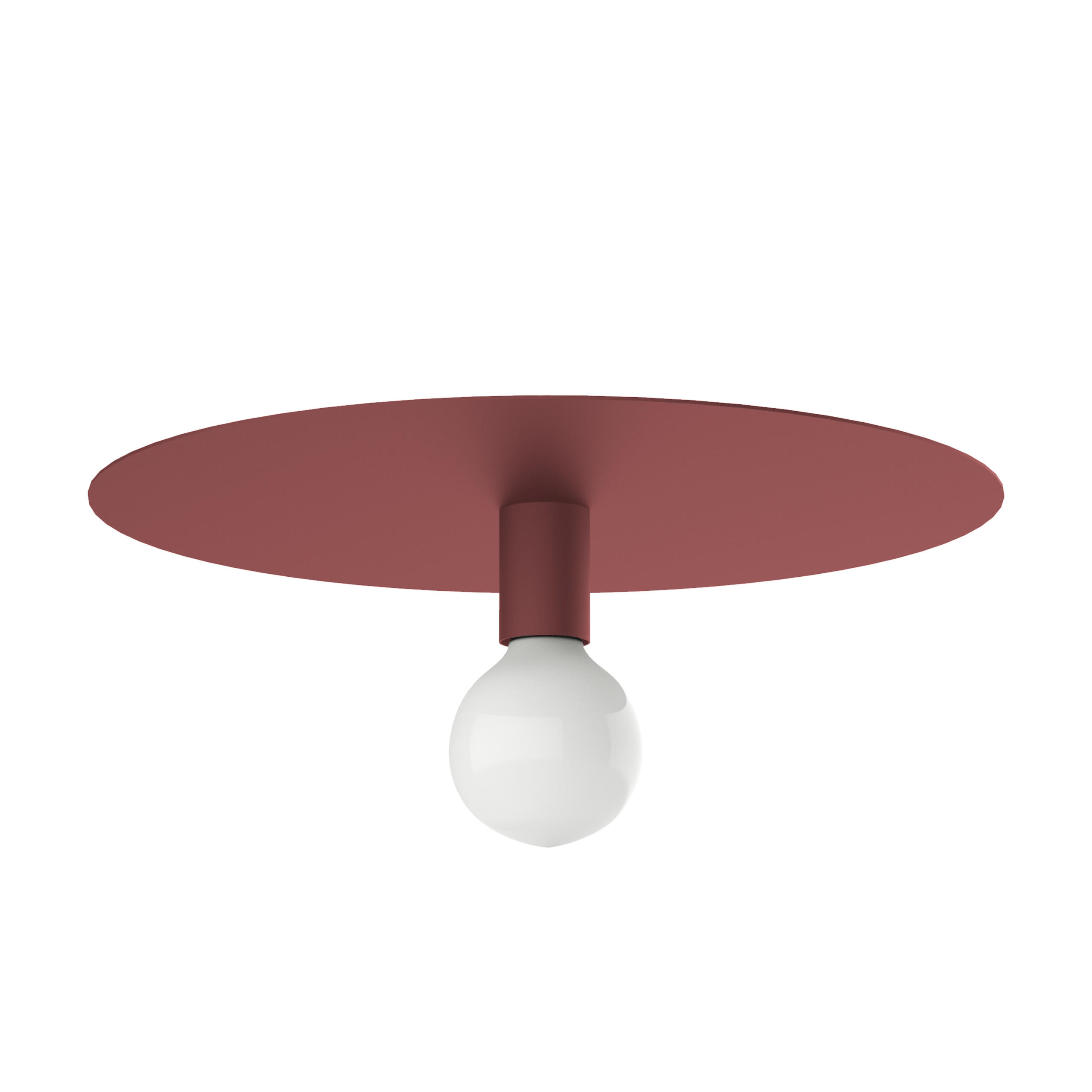 DECKENLEUCHTE - Rot, Metall (40/40/10cm) - Lumicom