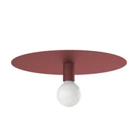 DECKENLEUCHTE - Rot, Metall (40/40/10cm) - Lumicom