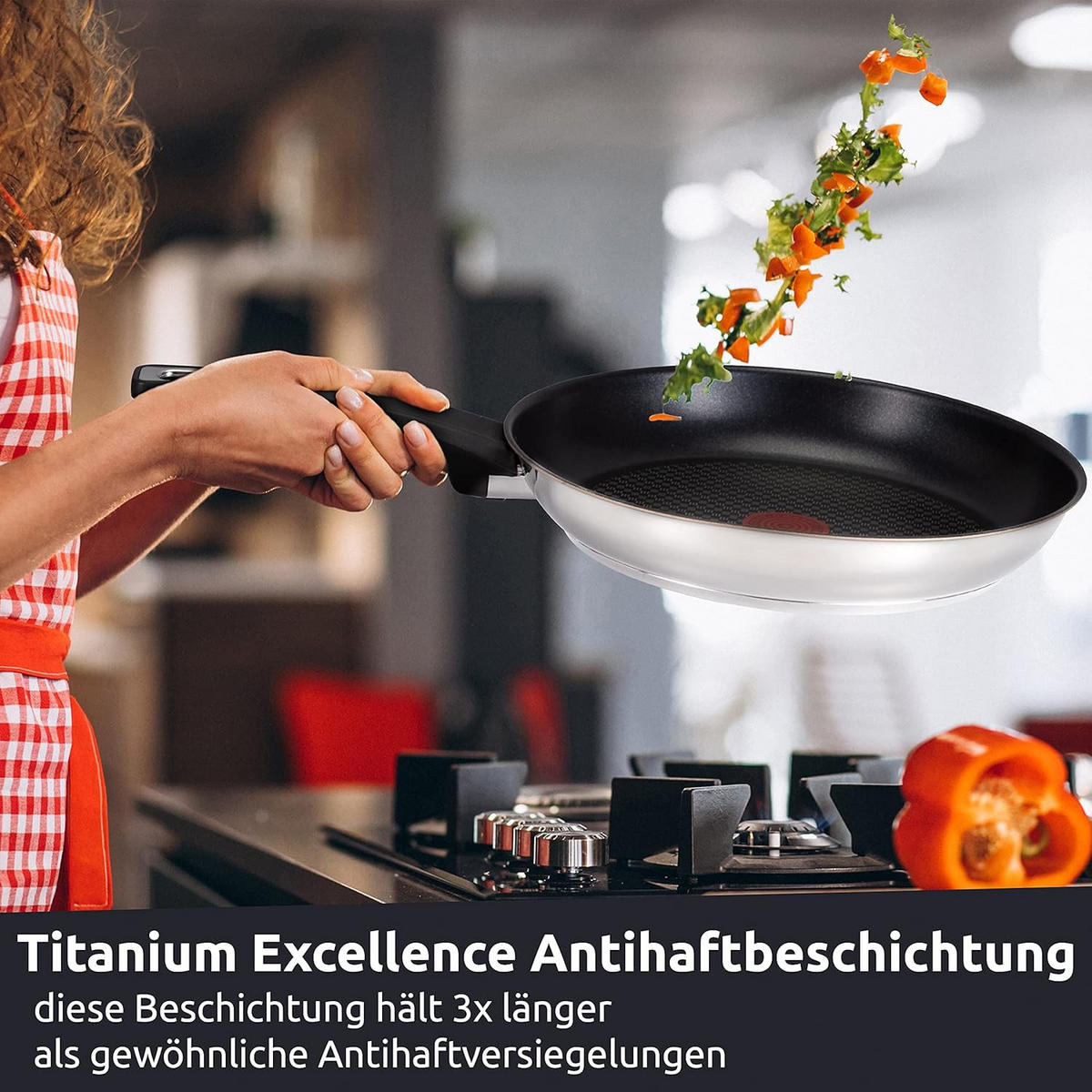 PFANNEN-SET E30 Jamie Oliver Silber 2-Teilig - Schwarz, Metall - Tefal