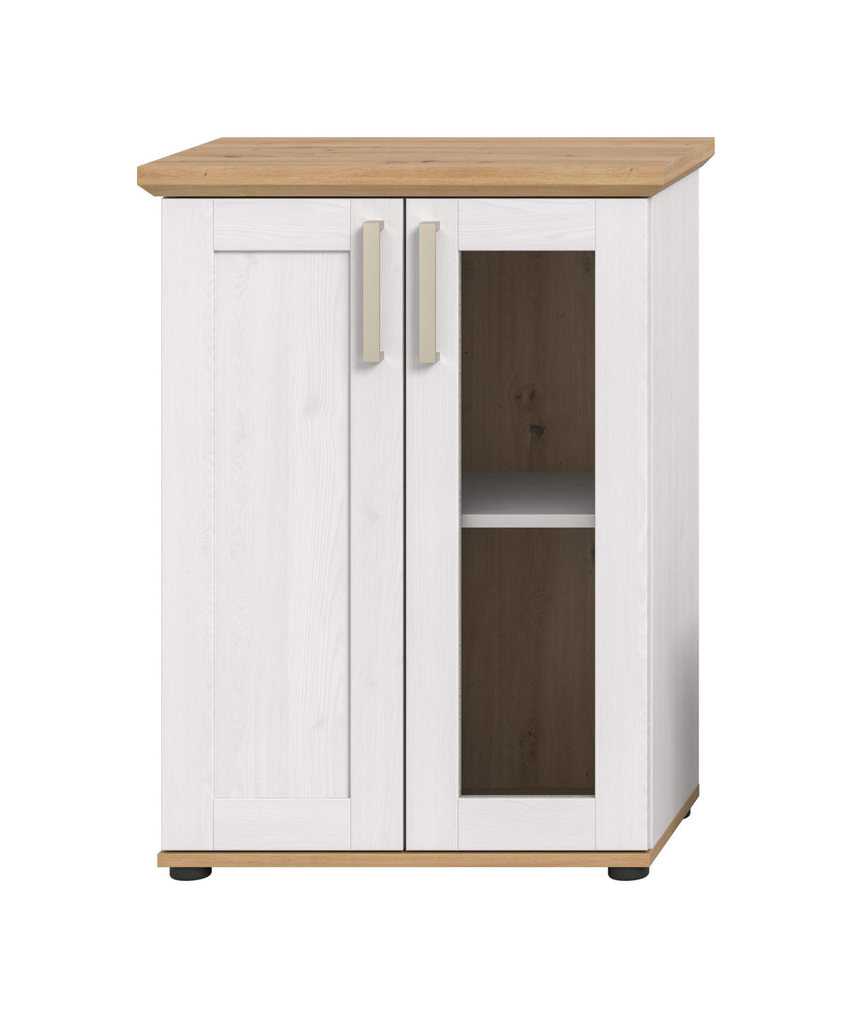 VITRINE VERONA (B/H/T: ca. 64/88/37 cm) in Sibiu Lärche Nachbildung/Sibiu Lärche Nachbildung - Lärchefarben, Holzwerkstoff (64/88/37cm)