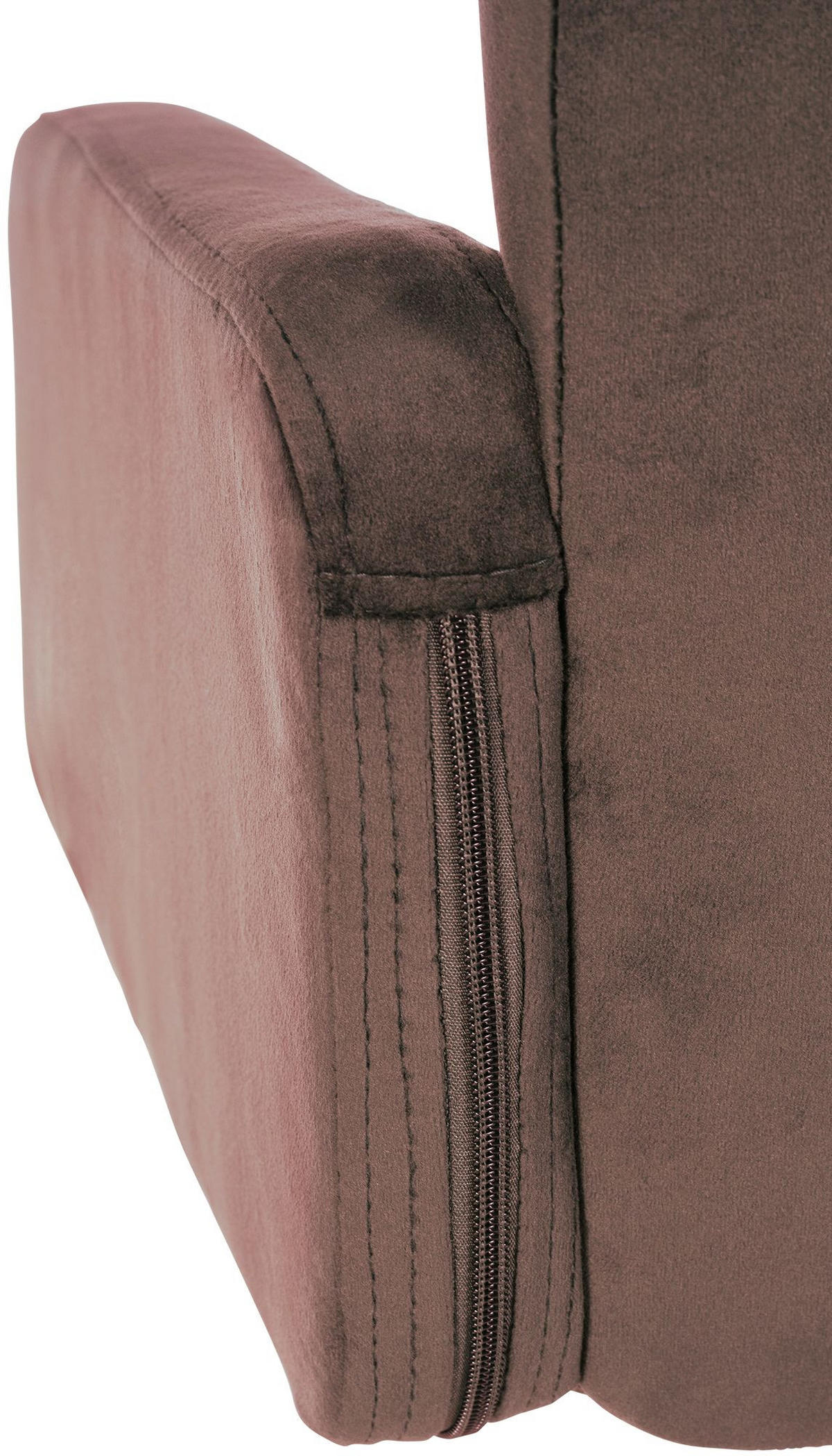 BARHOCKER Samt Braun - Schwarz/Braun, Textil/Metall (60/93/56cm) - CLP